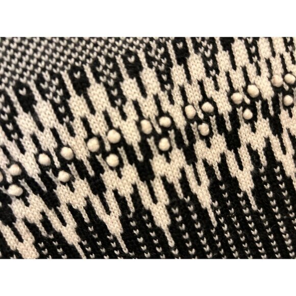 J.CREW Fair Island Sweater Knitted Wool Navy Blue White Crewneck Size Med - Picture 7 of 10